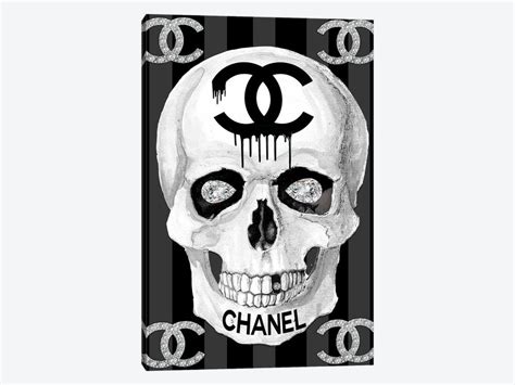 Chanel Skull Canvas Print by Studio One 